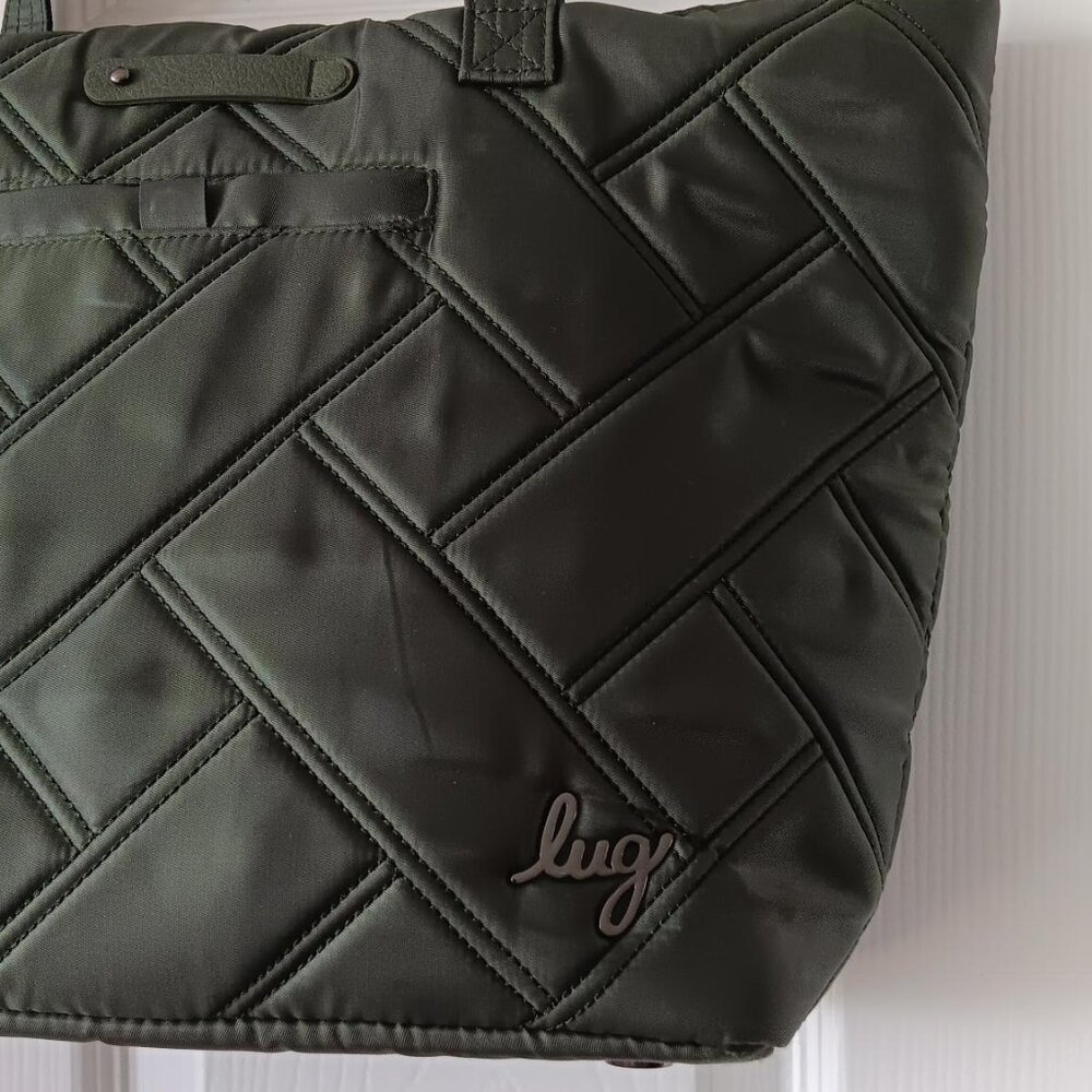 LUG Skyliner Tote Bag with Trolley Sleeve Olive Green - Picture 4 of 15